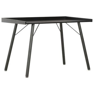 vidaXL Bureau 90x50x79 cm zwart, Huis en Inrichting, Bureaus, Verzenden, Nieuw