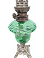 S Paris - lampe pétrole toupie dun ravissant vert - Lampe à