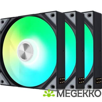 TRYX ROTA SL ARGB Fan 120mm 3-pack Zwart, Verzenden