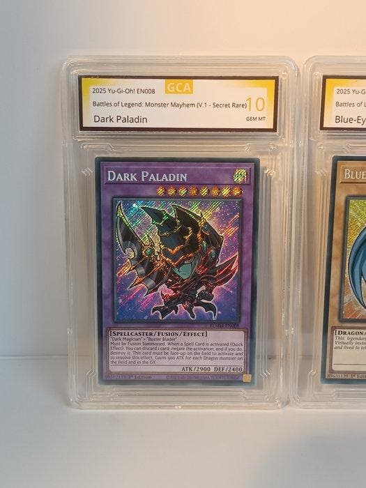 Konami - 2 Card - Yu-Gi-Oh! - Blue-Eyes White Dragon & Dark, Verzamelen, Overige Verzamelen
