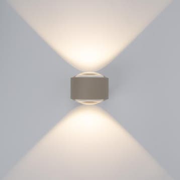 Wandlampen Scope Up en Down Muurlamp Champagne, Verzenden, Nieuw