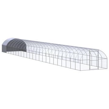 vidaXL Kippenren 3x24x2 m gegalvaniseerd staal, Verzenden