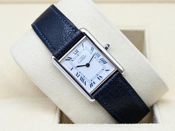 Cartier Tank Ref. 681006 Year 1988 (Box & Papers), Ophalen of Verzenden, Polshorloge