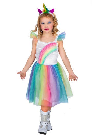 Unicorn Jurk Regenboog Meisje, Verzenden, Nieuw