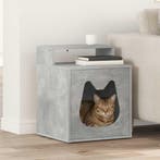 vidaXL Kattenhuis Beton 42,5 x 40 x 53,5 cm Bewerkt hout, Verzenden