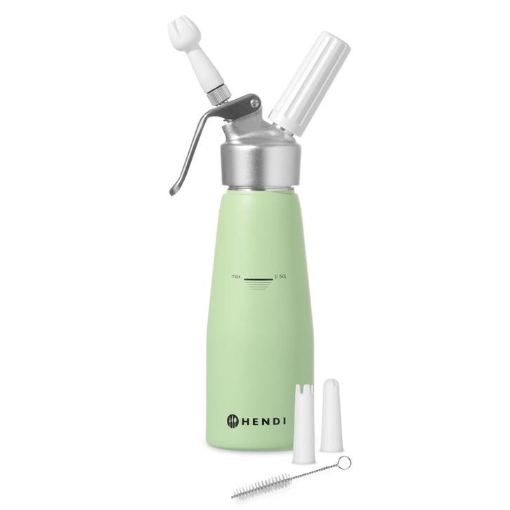 Slagroomapparaat | Aluminium | Div. Kleuren | 0.5L | 3, Zakelijke goederen, Horeca | Keukenapparatuur, Nieuw in verpakking, Verzenden