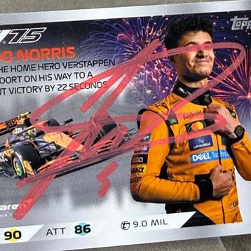 Mclaren - Topps 107 Signed - Lando Norris - 2025 -