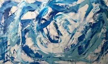 AT studio - Entre ciel bleu et désir.-XXL, Antiek en Kunst