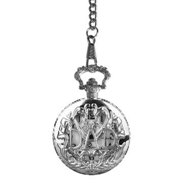 Fako - Zakhorloge - XXL - DAD - Ø 47mm - Zilverkleurig, Verzenden