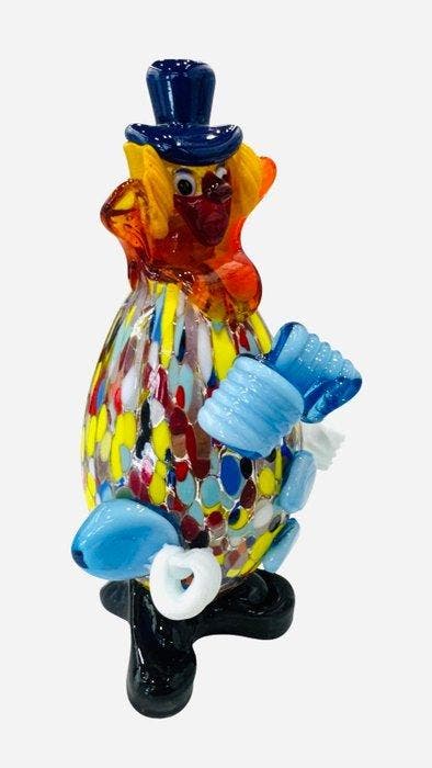 Filippo Maso - sculptuur, Clowns - 19 cm - Glas - 2026, Antiquités & Art, Antiquités | Verre & Cristal