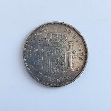 Espagne. Alphonse XII. 5 Pesetas 1882 MSM (Sans prix de
