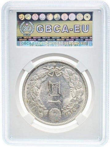 Japon. Taish (1912-1926). 1 Yen 1914 - GBCA MS63, Postzegels en Munten, Munten | Azië