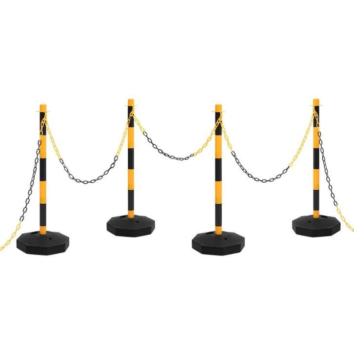 vidaXL Kettingpalenset met kunststof ketting 10 m, Maison & Meubles, Accessoires pour la Maison | Décorations murale, Envoi