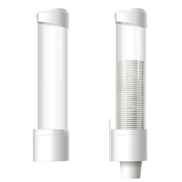 Wit Bekerdispenser - Plastic - Ophangbaar - Bekerhouder, Verzamelen, Overige Verzamelen, Verzenden