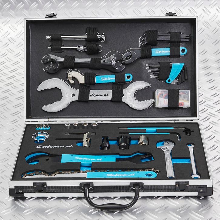 Datona Fietsgereedschap set in koffer 21-delig - Datona, Vélos & Vélomoteurs, Accessoires vélo | Autres Accessoires de vélo, Enlèvement ou Envoi