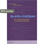 De APA-richtlijnen 9789046903452 Petra Poelmans, Livres, Verzenden, Petra Poelmans