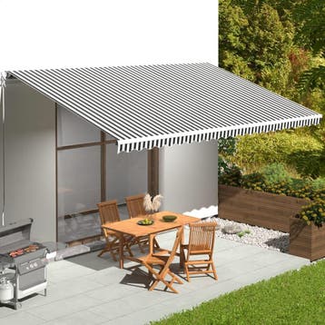 vidaXL Vervangingsdoek voor luifel 6x3,5 m polyester, Verzenden, Nieuw