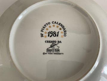 Atelier Fornasetti Milano - Piero Fornasetti - Assiette -