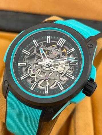 Norqain - Wild One Skeleton Turquoise - Heren - 2020+