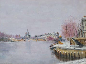 Serge Belloni (1925- 2005) - Paris sous la neige