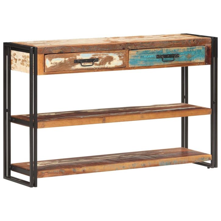 vidaXL Dressoir 120x30x75 cm massief gerecycled hout, Huis en Inrichting, Kasten | Dressoirs, Nieuw, Verzenden