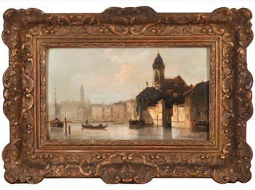 August von Siegen (1850-1910) - View of Venice from the