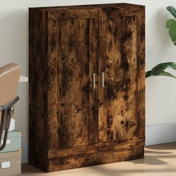vidaXL Boekenkast 82,5x30,5x115 cm bewerkt hout gerookt, Verzenden, Nieuw
