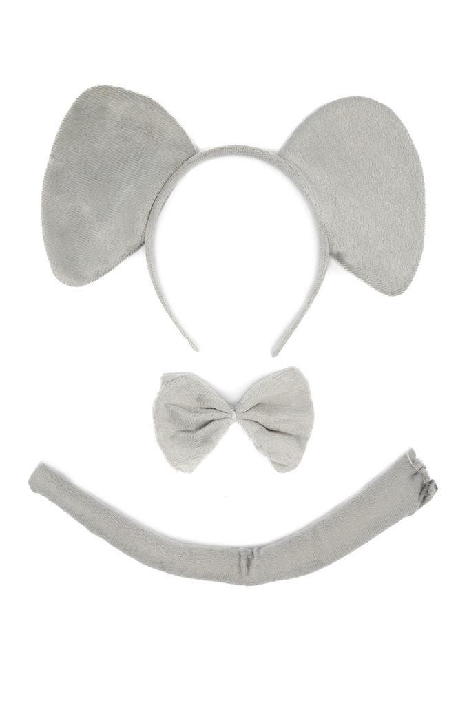Olifant Haarband Oren Strik Staart Diadeem Set Grijs Zacht O, Kleding | Dames, Carnavalskleding en Feestkleding, Nieuw, Ophalen of Verzenden