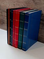 Accessoires - 8 postzegelalbums groot formaat / zwarte, Gestempeld