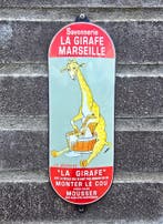 Emaille deurpost Savonnerie La Girafe Marseille, Verzenden