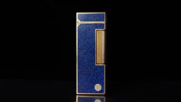 Dunill - Lapis Lazuli Pattern Rollagas Lighter - Zonder