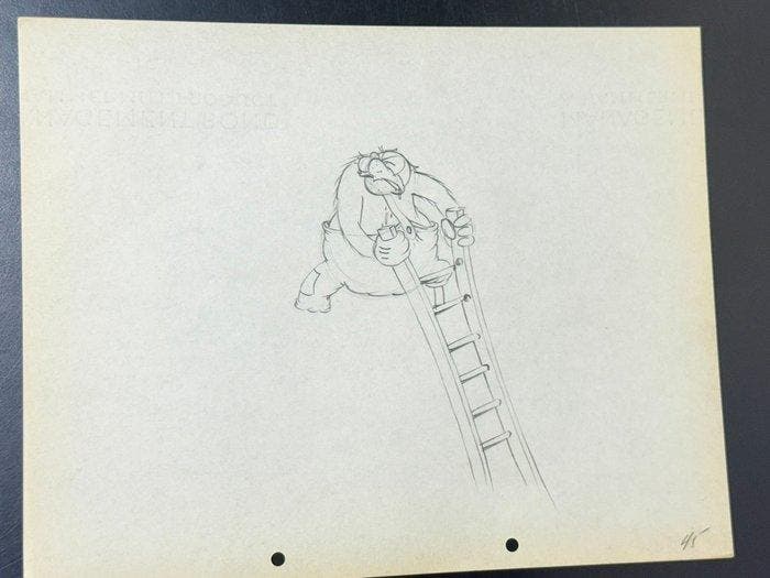Walt Disney - Pete Productietekening - Building a Building, Verzamelen, Disney