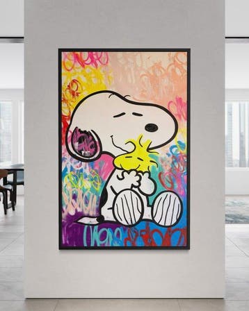 Gunnar Zyl - Snoopy & Woodstock XXL, Antiek en Kunst, Kunst | Schilderijen | Modern