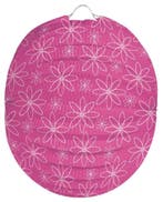 Bloemen Lampion Roze 22cm, Verzenden, Nieuw