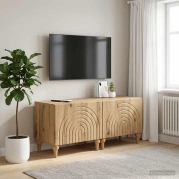vidaXL Tv-meubel Artisanaal eiken Bewerkt hout, Verzenden, Nieuw