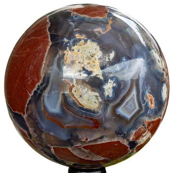 Agaat Large Quality Agate Sphere - Hoogte: 11.5 cm -