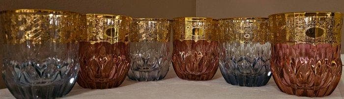 ISMIE LUX - Drinkservies (6) - Superieure juwelen whisky,, Antiquités & Art, Antiquités | Meubles | Tables