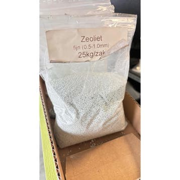 Zeoliet agrozeo fijn 0.5-1.0mm - 25 kg - losse zak - 100%, Nieuw