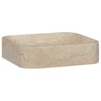 vidaXL Gootsteen 40x40x10 cm marmer crèmekleurig, Doe-het-zelf en Bouw, Sanitair, Verzenden, Nieuw