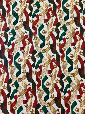 Rubans d’Or – Magie de Noël - Nappe - 150 cm - 300 cm