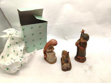 Anri - Ferrandiz - Crèche de Noël - 3 pièces - fabrication