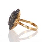 Zonder minimumprijs - Ring - 12 kt. Geel goud, Zilver, Nieuw