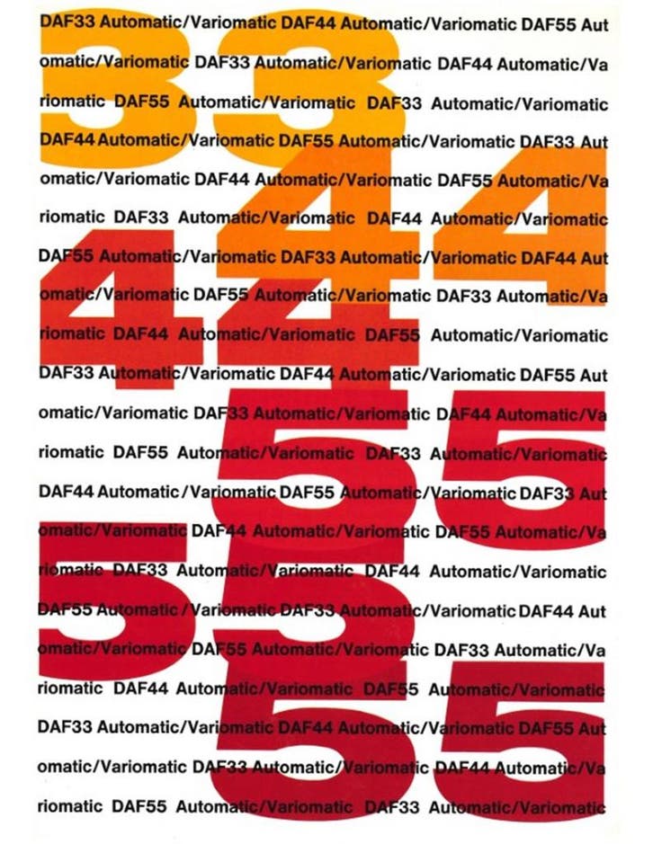 1969 DAF PROGRAMMA VARIOMATIC BROCHURE NEDERLANDS, Boeken, Auto's | Folders en Tijdschriften
