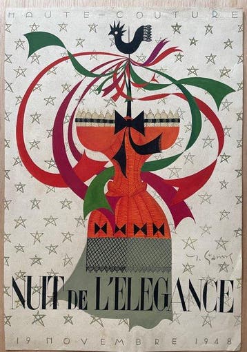 Yves Ganne (1931-2019) - Projet daffiche « Nuit de