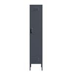 Lendo Online Armoire Vestiaire 35x50x180 cm Métal Anthracite