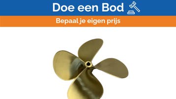 Bieden: Michigan Propellers 4-Blade Brass Propeller GL469 2, Watersport en Boten, Ophalen of Verzenden, Nieuw