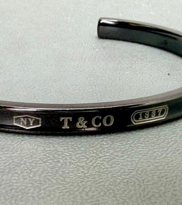 Tiffany & Co. - Bracelet - Tiffany 1837 Titane - Jonc signé
