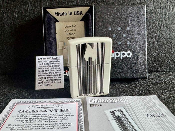 Zippo - Isqueiro / Lighter - Zippo Edição Limitada Barcode, Collections, Articles de fumeurs, Briquets & Boîtes d'allumettes