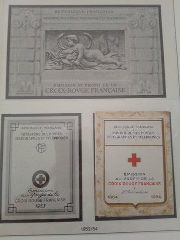 Frankrijk 1954/1982 - Collectie postzegels Frankrijk, carnet, Gestempeld