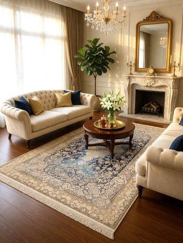 Deluxe Vintage Medaillon Tapijt - Hoge Dichtheid -, Huis en Inrichting, Stoffering | Tapijten en Vloerkleden, Nieuw